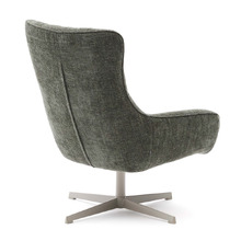 Lowell Chenille Swivel Armchair